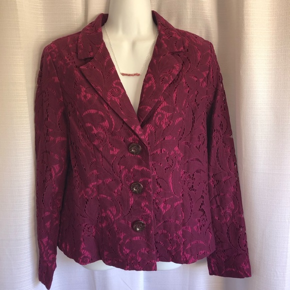 NWT CAbi Plumberry Blazer size 6 - Picture 5 of 8